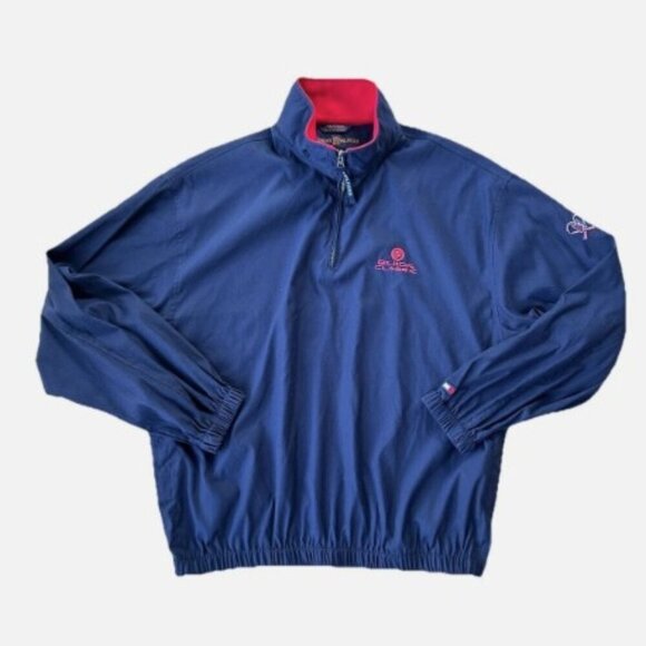 Vintage Tommy Hilfiger Golf 2003 Buick Classic 1/4 Zip Jacket XL PGA Lightweight - Picture 1 of 10